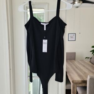 BCBGeneration Black Sleeveless Bodysuit